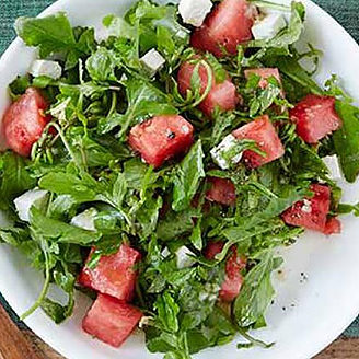 Summer Quinoa Salad with Arugula & Watermelon