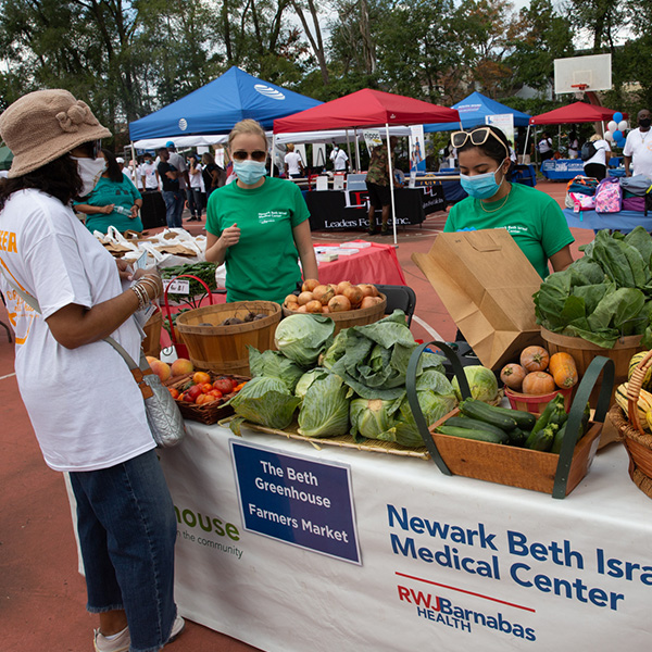 Healthy foods and nutrition education are delivered by Newark Beth Israel Medical Center, RWJBarnabas Health.