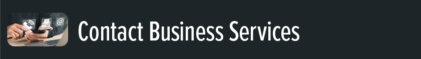 Contact Business Services Banner