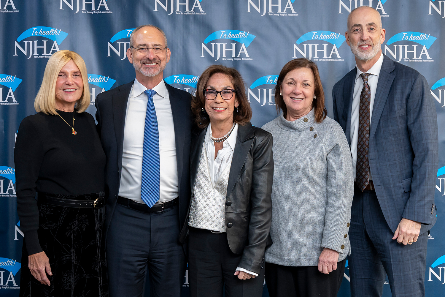 Cathy Bennett with board officers